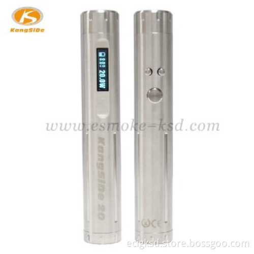 18650 battery 510 thread stainless steel kangside 20 tube mod
